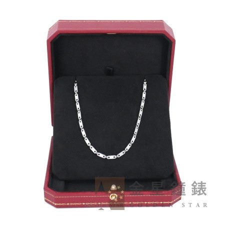 Cartier【卡地亞】Figaro 白金項鍊