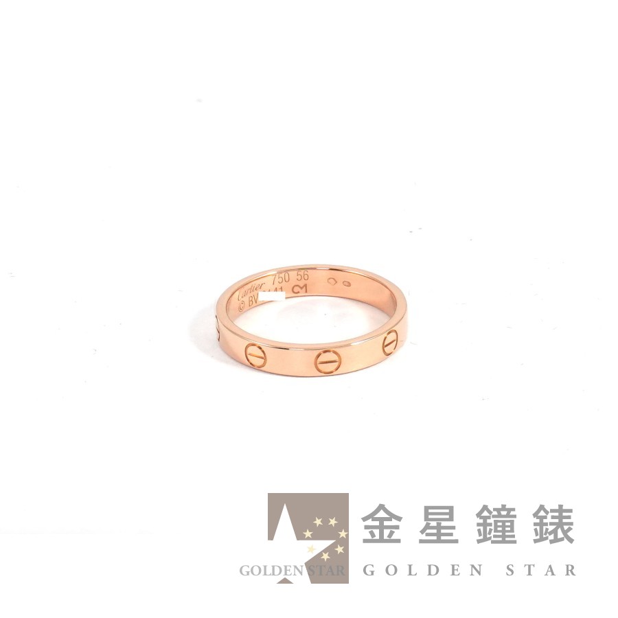 Cartier【卡地亞】LOVE系列 玫瑰金戒指